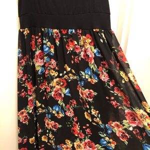 Torrid Floral Chiffon Maxi Dress